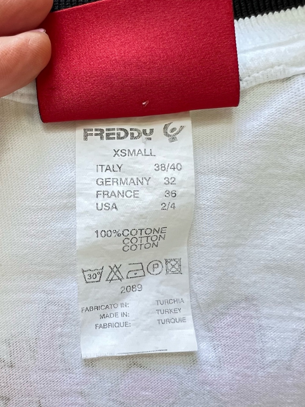 Freddy High Kick Y2K White Cotton Full Zip Track Jacket XS - Picture 7 of 12